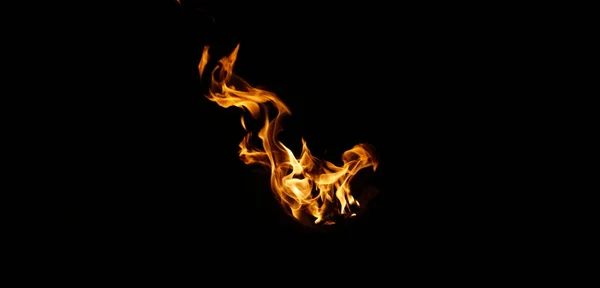 Пожар Печи Снятый Ночью — стоковое фото