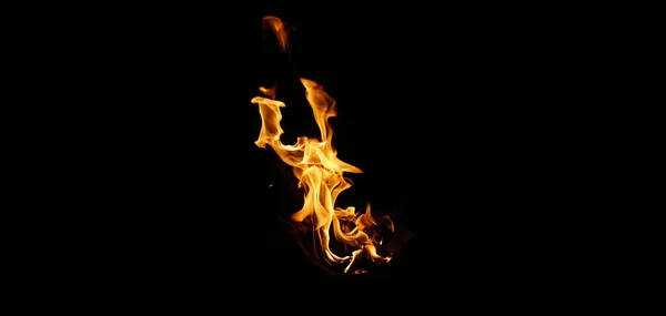 Пожар Печи Снятый Ночью — стоковое фото