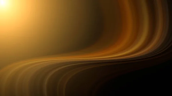 Wazig Zwart Oranje Golvende Abstracte Textuur Met Gouden Lichte Hoek Stockfoto