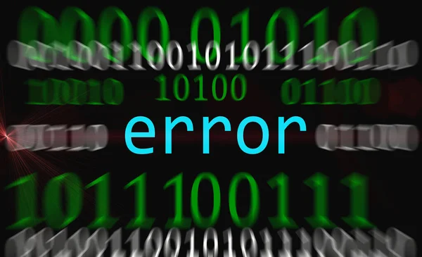 Código Error Azul Lenguaje Informático Que Encuentra Menudo Los Programas — Foto de Stock