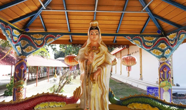 Goddess Mercy Symbol Good Luck Taken Temple Thailand — стоковое фото