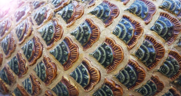 Arkaplan veya illüstrasyon için ışık içeren renkli tuğla desen