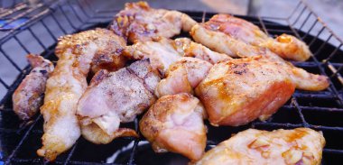 Izgarada ızgara ızgara Sağlıklı Yüksek Protein Yiyecekleri