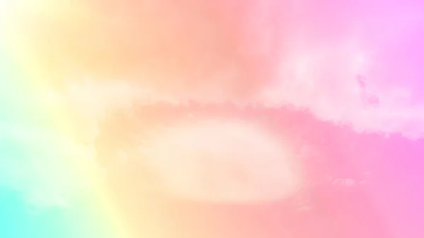 Gradiente Céu Rosa Pastel Com Nuvens Brancas Pôr Sol Para — Fotografia de Stock