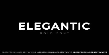 Modern Elegant Font. Regular, Semi Bold, Bold.Typography urban style alphabet fonts for fashion, sport, technology, digital, movie, logo design, vector illustration