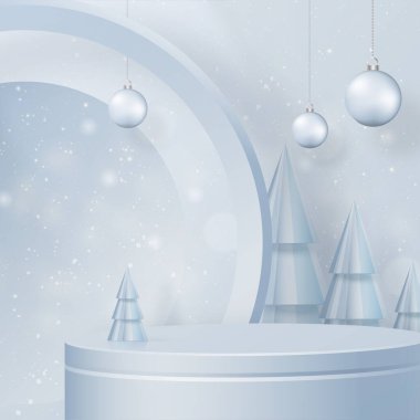 Podyum sahne tarzı, mutlu noeller ve yeni yıllar ve festivaller için ya da kırmızı kağıt kesikli sanat ve el sanatları ile festival elementleriyle dolu bir kutlama festivali için.