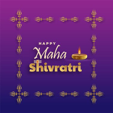 Mutlu Maha Shivratri festivali, Shiva Lord 'un Hindu festivali. 