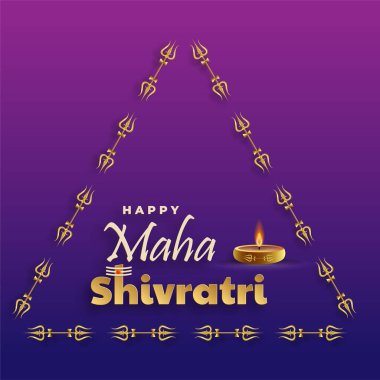 Mutlu Maha Shivratri festivali, Shiva Lord 'un Hindu festivali. 