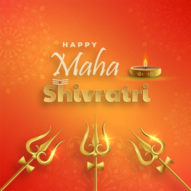 Mutlu Maha Shivratri festivali, Shiva Lord 'un Hindu festivali. 