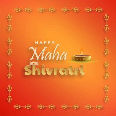 Mutlu Maha Shivratri festivali, Shiva Lord 'un Hindu festivali. 