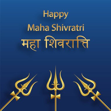 Mutlu Maha Shivratri festivali, Shiva Lord 'un Hindu festivali. 