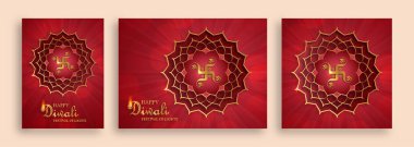 Mutlu Diwali vektör çizimleri. Bayram Diwali ve Deepawali kartı. Hint Işık Festivali