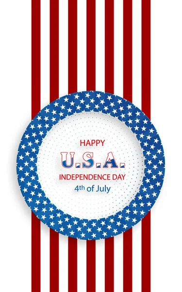Šťastný Den Nezávislosti Usa Slavnostnímu Národnímu Výročí Usa Července — Stockový vektor