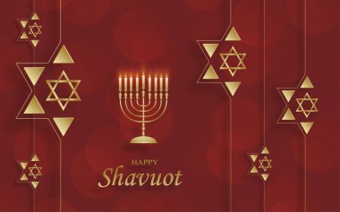 Pesach Yahudi bayramı için güzel ve yaratıcı Yahudi kartlı mutlu Shavuot kartları.