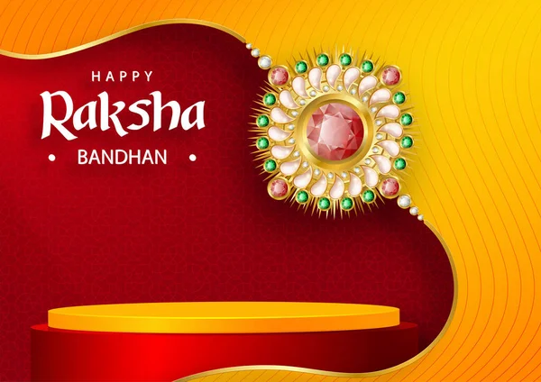 Raksha Bandhan Hint festivali için 3d podyum tarzı
