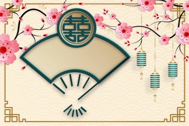 Doğu Asya elementlerine sahip Çin çerçevesi