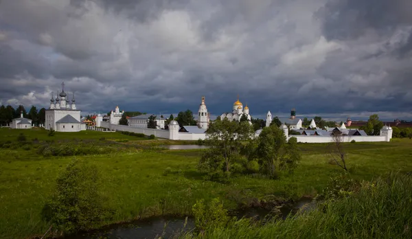 Antichi Templi Monasteri Della Città Suzdal Russia — Foto Stock