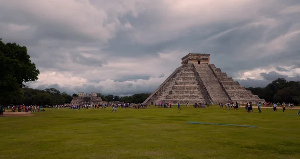 Chichen Itza Bylo Velké Předkolumbovské Město Postavené Mayskými Obyvateli Období — Stock fotografie