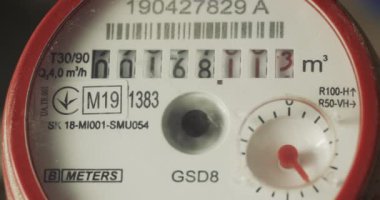 Su sayacı ev içi su tüketimini gösteriyor