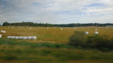 Ride along the field, where the crop is harvested and lie packed with stacks of straw. Norways rural region