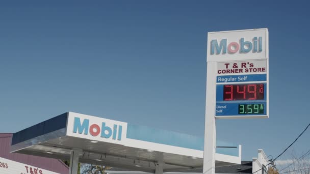 Stella Com Gasolina Diesel Preços — Vídeo de Stock