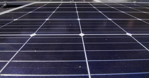 Superficie Panel Solar Monocristalino — Vídeos de Stock