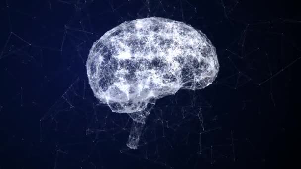 神经丛大脑动画3 — 图库视频影像