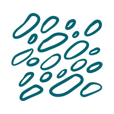 El çizilmiş dokuları mürekkeple yapılmış. Vektör. İzole.