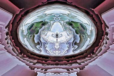 Robotlar gezegenindeki akvaryum. Asıl dijital işlem.