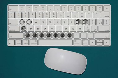 Erişim Sağlayıcı kavramını ifade eden hayali klavye 