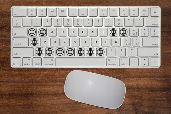 Erişim Sağlayıcı kavramını ifade eden hayali klavye 
