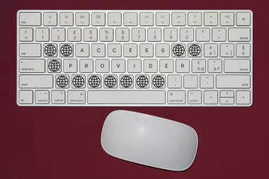 Erişim Sağlayıcı kavramını ifade eden hayali klavye