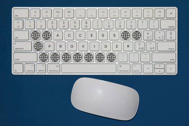 Erişim Sağlayıcı kavramını ifade eden hayali klavye