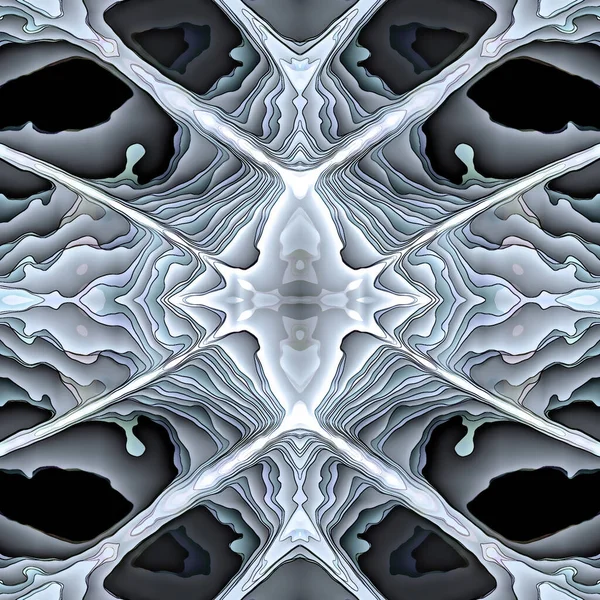 Complex Layered Fantasy Image Alien Organism Modular Tile — Stock Photo, Image
