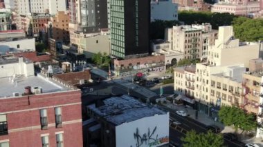 Aerial of the Lower East Side, New York City