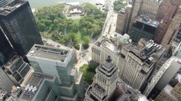 Battery Park Financial District Nyc Summer 2020 — Wideo stockowe