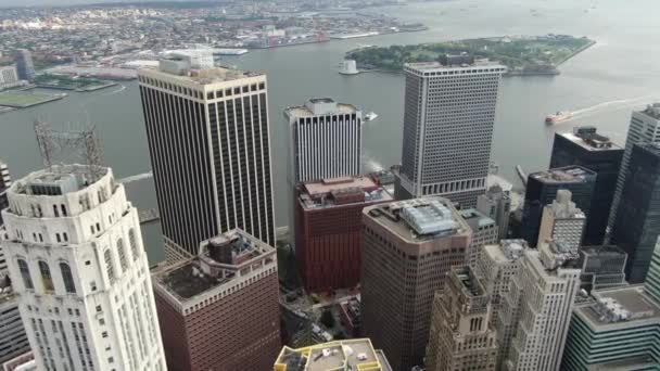 Downtown Financial District Nyc Summer 2020 — Wideo stockowe