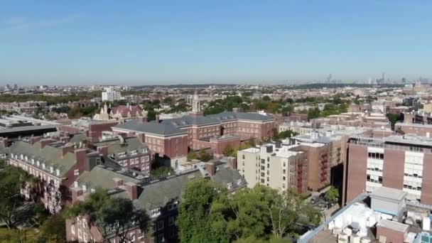 Aerial Flatbush Brooklyn College — Stock Video