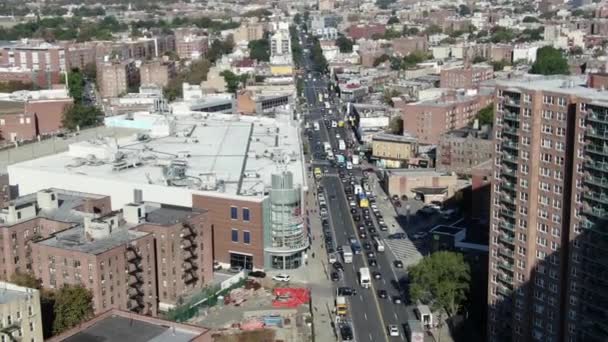 Luchtfoto Van Flatbush Brooklyn — Stockvideo