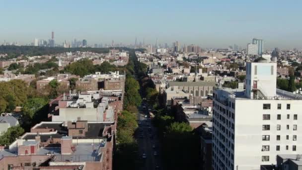 Εναέρια Του Flatbush Μπρούκλιν — Αρχείο Βίντεο