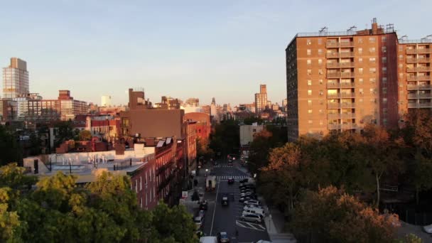 Lower East Side Zon Opkomen — Stockvideo