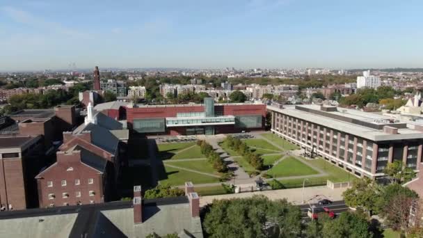 Aerial Flatbush Brooklyn College — Vídeo de Stock