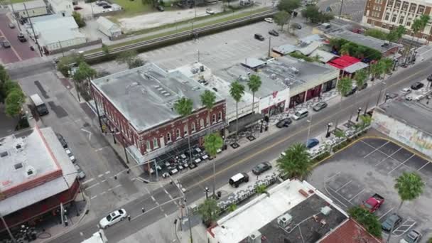 Ybor City Aerial Drone — Wideo stockowe