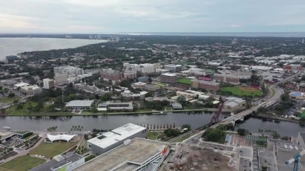 Ybor City Aerial Drone — Stock Video