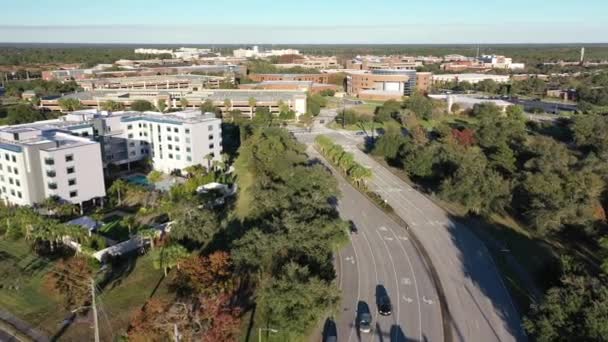 Luchtdrone Van Ybor City — Stockvideo