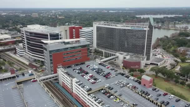 Florida Hospital Aerial Drone — Stock videók