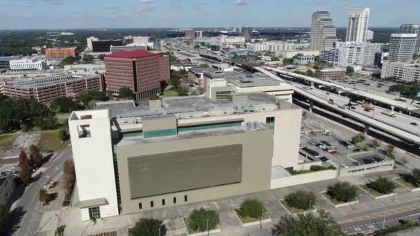 Orlando Şehir Merkezi Hava Görüntüsü — Stok video