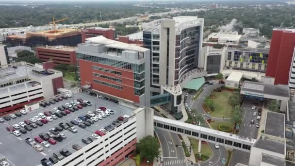 Florida Hospital Aerial Drone — Stockvideo