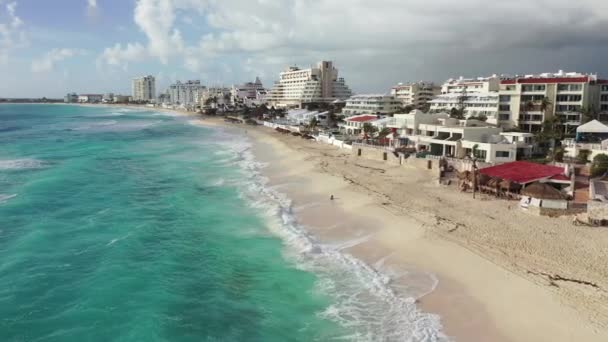 Flygfoto Från Cancun Mexiko — Stockvideo