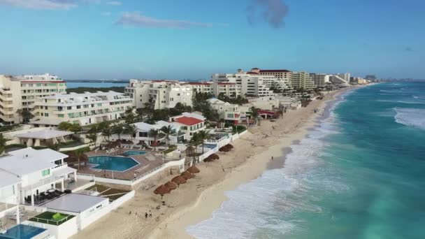 Aerial Cancun Mexico — 图库视频影像